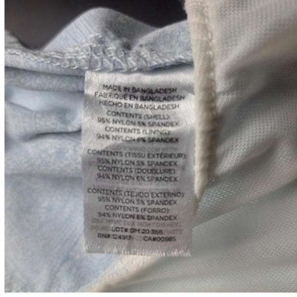 Onia Men's Size 38 Light Blue Paisley Swim Suit - Picture 13 of 15